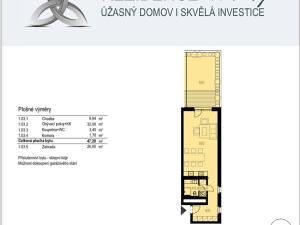 Prodej bytu 1+kk, Praha - Karlín, U Mlýnského kanálu, 47 m2