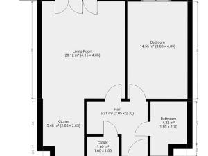 Pronájem bytu 2+kk, Praha - Záběhlice, Velenovského, 52 m2