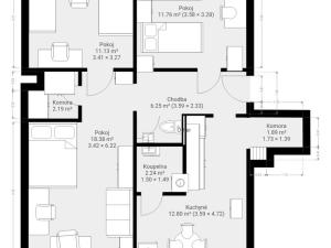 Pronájem bytu 3+1, Brno - Řečkovice, Škrétova, 80 m2