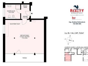 Prodej bytu 1+kk, Volary, 70 m2