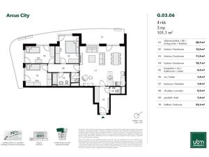 Prodej bytu 4+kk, Praha - Stodůlky, U Řepory, 95 m2