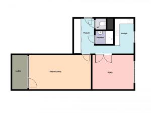 Pronájem bytu 2+1, Kadaň, Chomutovská, 57 m2