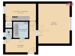 Prodej bytu 1+1, Písek - Pražské Předměstí, Dvořákova, 46 m2