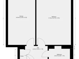 Pronájem bytu 2+kk, Praha - Vinohrady, Slezská, 48 m2