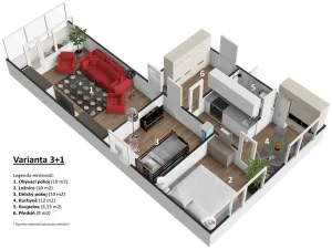 Prodej bytu 3+1, Neratovice, Na Výsluní, 65 m2