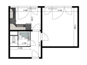 Pronájem bytu 1+1, Kolín - Kolín II, Masarykova, 31 m2