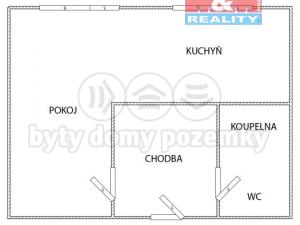 Prodej bytu 1+kk, Podbořany, Švermova, 25 m2