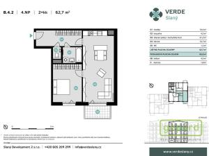 Prodej bytu 2+kk, Slaný - Kvíček, U Benaru, 65 m2