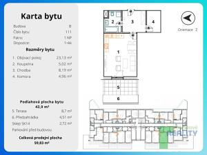 Prodej bytu 1+kk, Brandýs nad Labem-Stará Boleslav, Augustina Lukeše, 43 m2