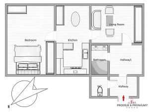 Prodej bytu 2+1, Praha - Karlín, Sokolovská, 71 m2