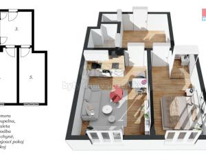 Prodej bytu 2+kk, Praha - Smíchov, Radlická, 47 m2