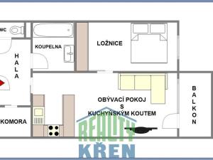 Prodej bytu 2+kk, Praha - Letňany, Terezínská, 51 m2