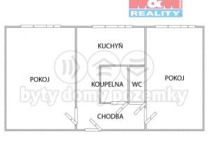 Pronájem bytu 2+1, Ostrava - Poruba, Svojsíkova, 55 m2