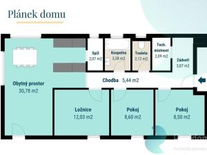 Prodej rodinného domu, Malovice, 79 m2