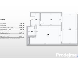 Prodej bytu 2+kk, Praha - Dolní Počernice, Černodolská, 59 m2