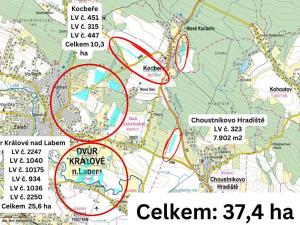 Prodej zemědělské půdy, Dvůr Králové nad Labem, 373659 m2