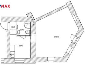 Pronájem kanceláře, Brno - Stránice, Jiříkovského, 35 m2