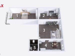 Pronájem bytu 3+1, Majetín, Staromajetínská, 60 m2