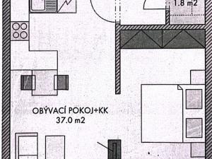 Pronájem bytu 2+kk, Praha - Střížkov, Makedonská, 54 m2