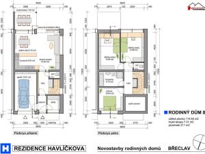 Prodej rodinného domu, Břeclav, Havlíčkova, 115 m2