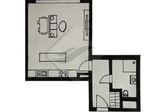 Prodej bytu 1+kk, Praha - Chodov, 37 m2