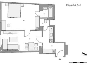 Prodej bytu 2+kk, Praha - Vršovice, Přípotoční, 55 m2