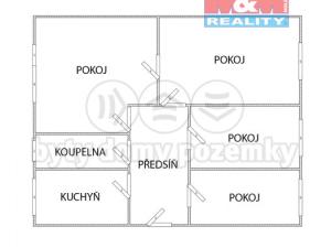 Prodej bytu 4+1, Litvínov - Janov, Hamerská, 84 m2