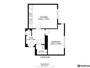 Pronájem bytu 2+kk, Praha - Holešovice, U garáží, 44 m2