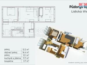 Prodej bytu 3+1, České Budějovice - České Budějovice 7, Lidická tř., 65 m2