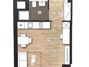 Pronájem bytu 1+kk, Praha - Vinohrady, Perucká, 38 m2