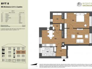 Prodej bytu 3+1, Kolín - Kolín II, Krčínova, 72 m2