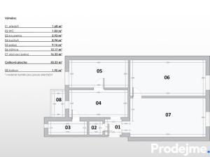 Prodej bytu 3+1, Znojmo, Havlíčkova, 55 m2