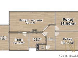 Prodej bytu 4+kk, Vochov, 80 m2