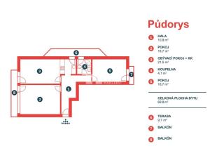 Pronájem bytu 3+kk, Úvaly, Dalmatská, 70 m2