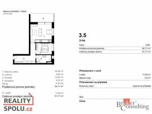 Pronájem bytu 2+kk, Třebíč, 48 m2