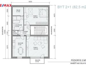 Prodej bytu 2+1, Náměšť nad Oslavou, J. Wericha, 82 m2