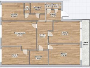 Prodej ubytování, Podbořany, Kpt. Nálepky, 89 m2