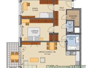 Pronájem bytu 3+kk, Praha - Dolní Měcholupy, Kardausova, 96 m2