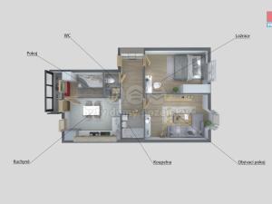 Prodej bytu 3+1, Děčín - Děčín IV-Podmokly, Jeronýmova, 63 m2