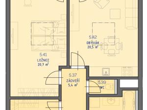 Prodej bytu 2+kk, Kutná Hora, 62 m2