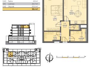 Prodej bytu 2+kk, Kutná Hora, 62 m2