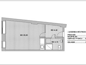 Pronájem bytu 1+kk, Brno, Svitavské nábřeží, 34 m2