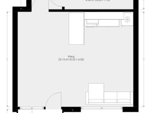 Pronájem bytu 1+kk, Brno, Opuštěná, 35 m2