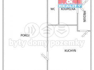 Pronájem bytu 1+1, Jirkov, Studentská, 36 m2