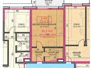 Prodej bytu 1+kk, České Budějovice - České Budějovice 2, Na Zlaté stoce, 43 m2