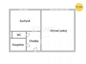 Pronájem bytu 1+1, Nové Město na Moravě, Budovatelů, 42 m2