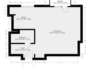 Pronájem bytu 1+kk, Praha - Hlubočepy, Nad Zlíchovem, 35 m2