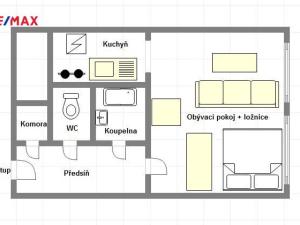 Prodej bytu 1+kk, Praha - Chodov, Podjavorinské, 41 m2