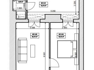 Pronájem bytu 2+1, Hradec Králové, Velké náměstí, 66 m2