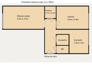 Prodej bytu 2+1, Opava, Antonína Sovy, 59 m2